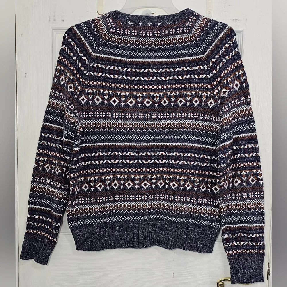 Goodfellow & Co Men’s Large Multicolor Fair Isle Crewneck Sweater Cotton Blend